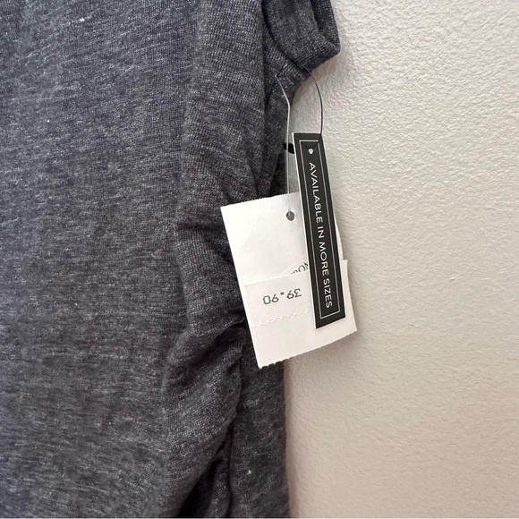 Nordstrom Leith Ruched Bodycon Tank Dress in Charcoal Gray (NWT) - Size S - Picture 5 of 6